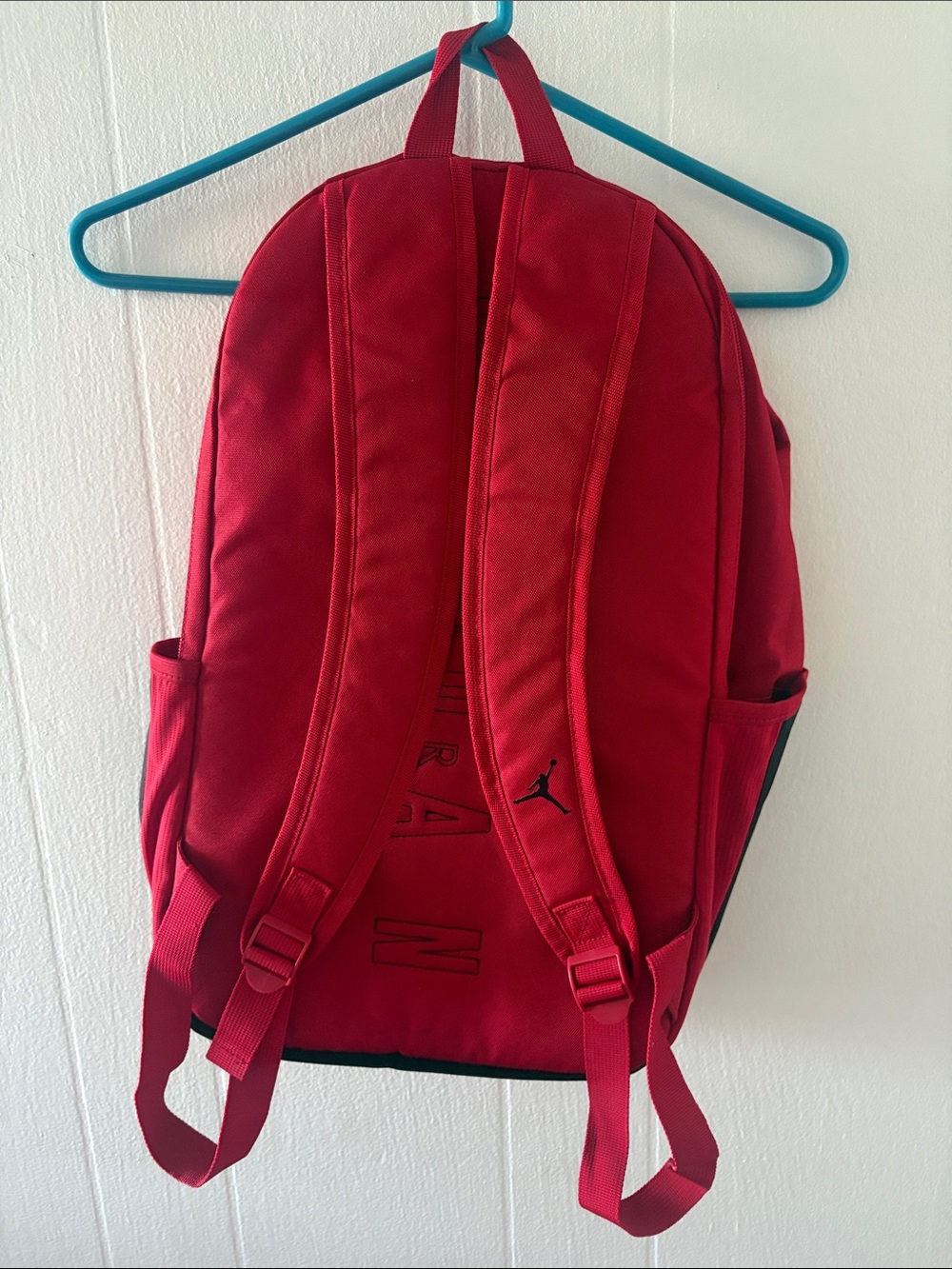 Jordan Red and Black Logo Backpack - Picture 2 of 3